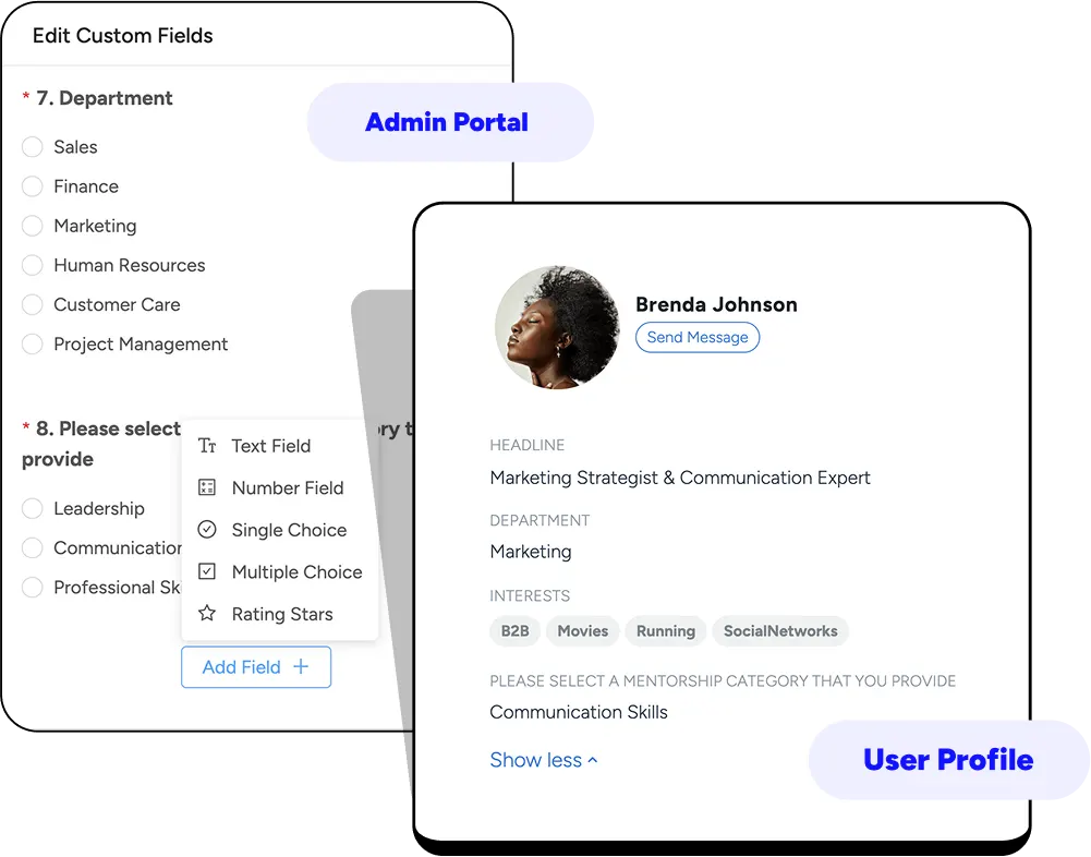 mentor-mentee-profile-customization