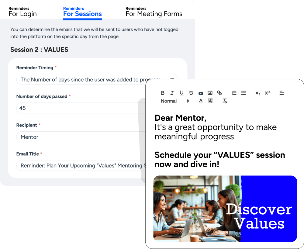 mentoring program reminders